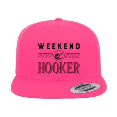 Weekend Hooker Embroidered Flat Bill Cap